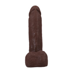 Realistische Cock met Ballen - Verwijderbare VacULock Zuignap - ULTRASKYN - 8 / 21 cm - Chocolade