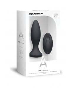 Doc Johson - Vibe Beginner Vibrerende Buttplug - Zwart