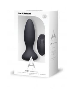 Doc Johnson - Vibe Adventurous Vibrerende Buttplug - Zwart