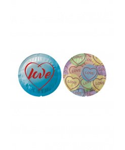 Exs Themed Love Hearts Condooms - Standaard Condoom - 100 stuks