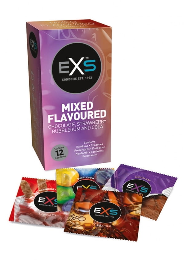 EXS Condooms – verschillende smaak condooms 12 stuks