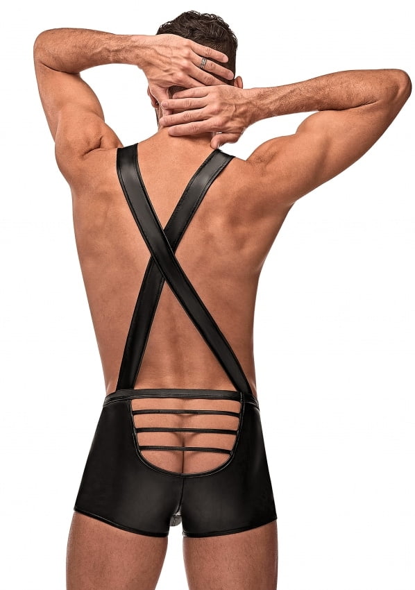 Male Power - Cage Back Singlet - Zwart