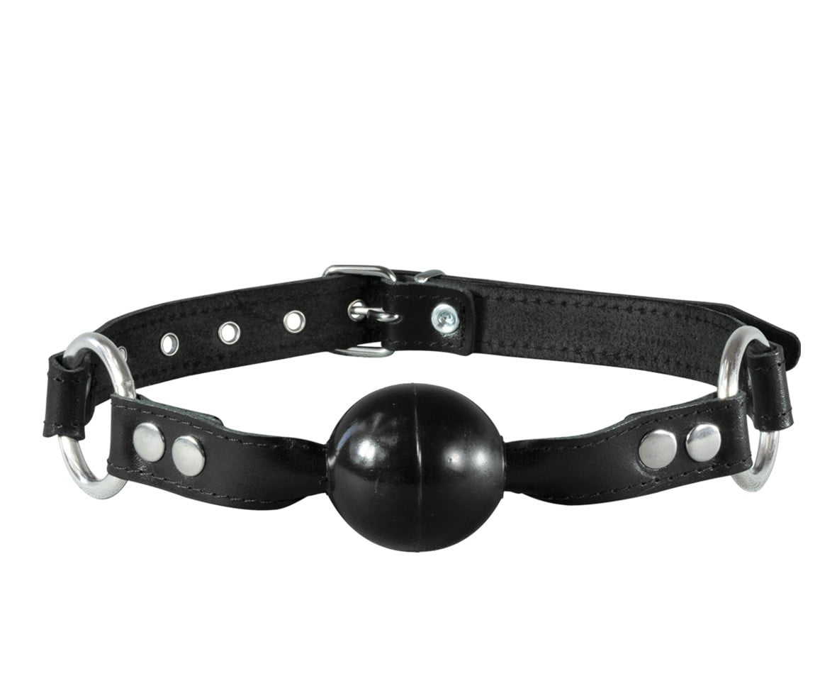 Lederen ball gag normal