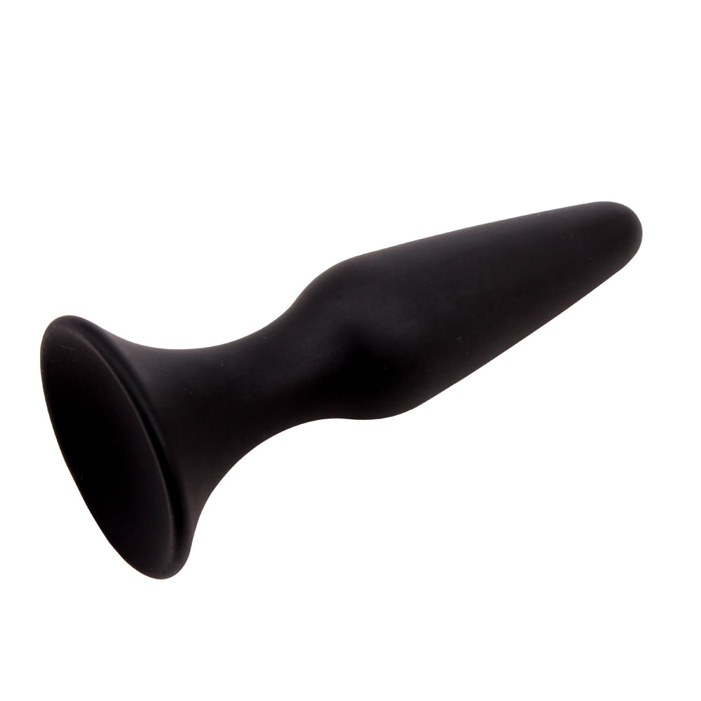 Zwarte Siliconen Butt Plug Medium - Afbeelding 3