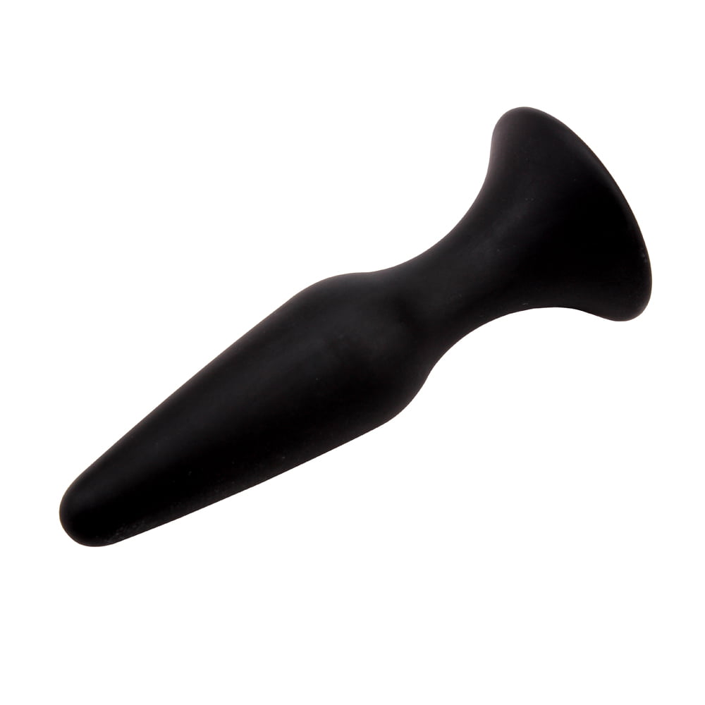 Zwarte Siliconen Butt Plug Medium - Afbeelding 4