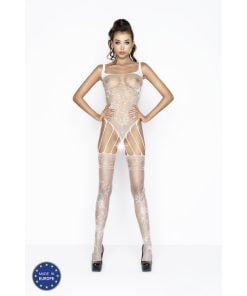 Passion Bodystocking - met jarretel kousen in diverse kleuren