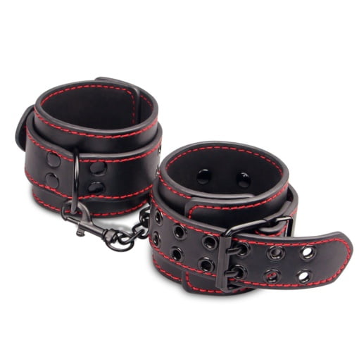 Bondage Handboeien Zwart met rood