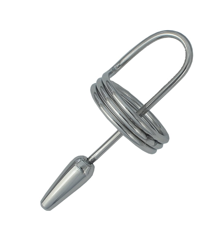Metalen Penisplug 8 mm met 3 laags eikelring