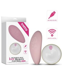 Roze oplaadbare opleg vibrator met afstandsbediening