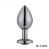 Metalen Butt Plug met Diamantje - 34 mm