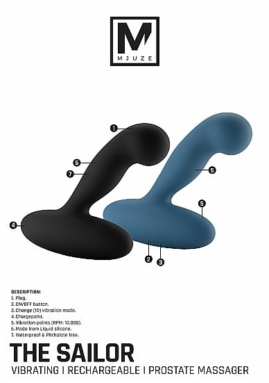 The Sailor - Vibrerende Prostaat Stimulator - Zwart - Afbeelding 4