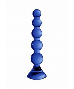 Chrystalino Stretch - Blue glazen dildo