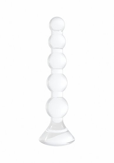 Chrystalino Stretch - White glazen dildo