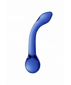 Chrystalino G-rider - Blue glazen dildo