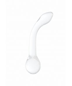 Chrystalino G-rider - White glazen dildo