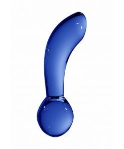 Chrystalino Blaze - Blue glazen dildo