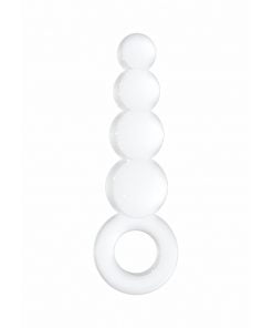 Chrystalino Tickler - White glazen dildo