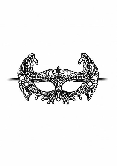 Keizerin - Zwarte Kanten Masker - Afbeelding 3