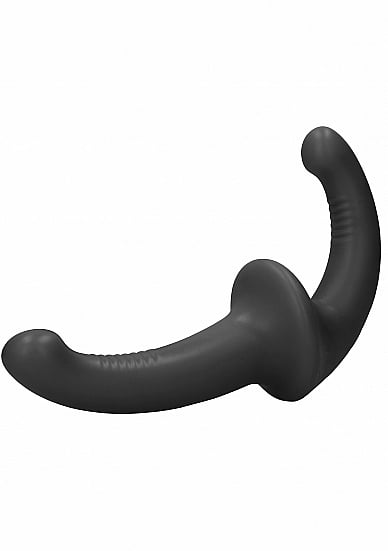 Ouch! - Silicone Strapless Strapon - Zwart