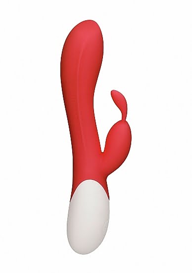 Flame - Rechargeable Heating G-Spot Rabbit Vibrator - Rood - Afbeelding 3