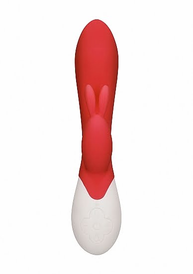 Flame - Rechargeable Heating G-Spot Rabbit Vibrator - Rood - Afbeelding 4