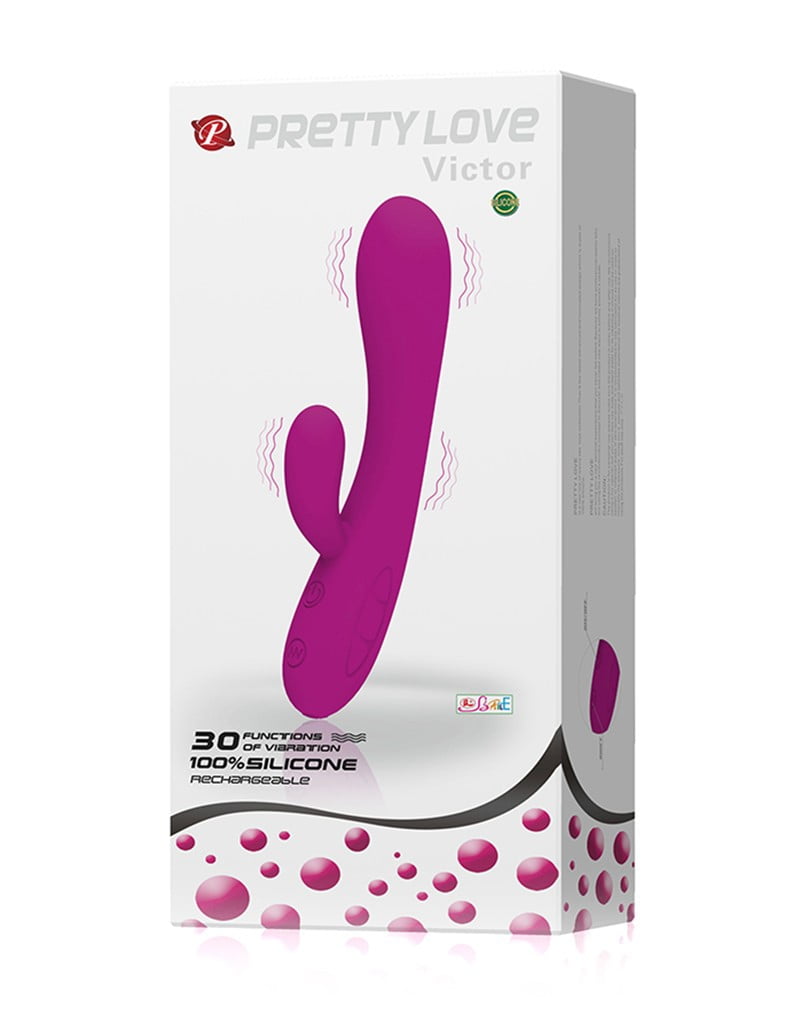 Pretty Love - Oplaadbare Rabbit Vibrator Victor - Afbeelding 3