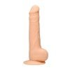 Real Rock - Silicone Dildo met Ballen - Blanke huidskleur - 24 cm