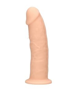 Real Rock - Silicone Dildo zonder Ballen - Blanke huidskleur - 15,3 cm