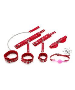 Zenn Toys - Zenn Bondage set Gladiator IIII - Rood Leer