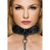 Ouch! Luxury Collar with Leash - Zwart