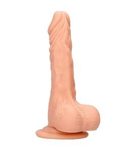 Realistische Dildo met Ballen - 17 cm - huidskleur