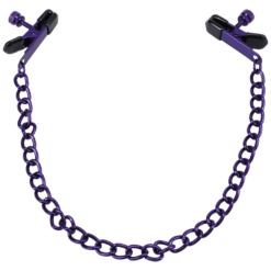 Geketend - Tepelknijpers - Paars