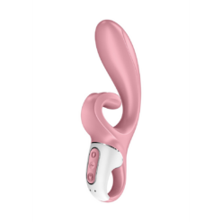 Hug Me - Rabbit Vibrator met Tongue Tip voor Clitoris Stimulatie - Roze