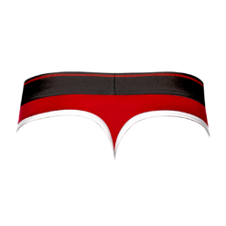 Panel Thong - L/XL - Zwart/Rood