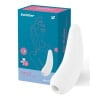 Satisfyer Curvy 2+ - Met app en Bluetooth - Luchtdruk vibrator met Vibratie - Wit