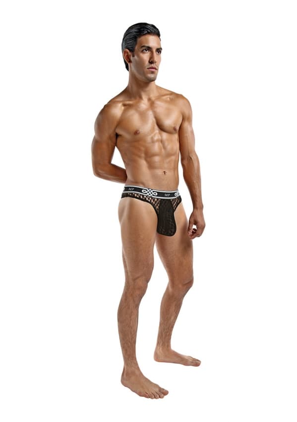 Male Power – Lo Rise String – Zwart