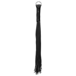 PVC zweep met leren handvat
