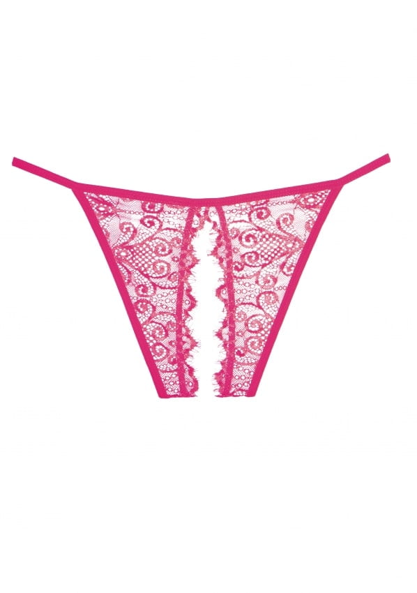 Adore Enchanted Belle Panty met open kruisje – Roze