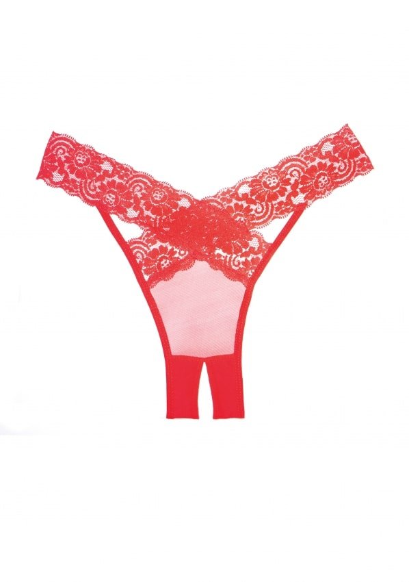 Adore Desire Panty Open Kruisje - Rood