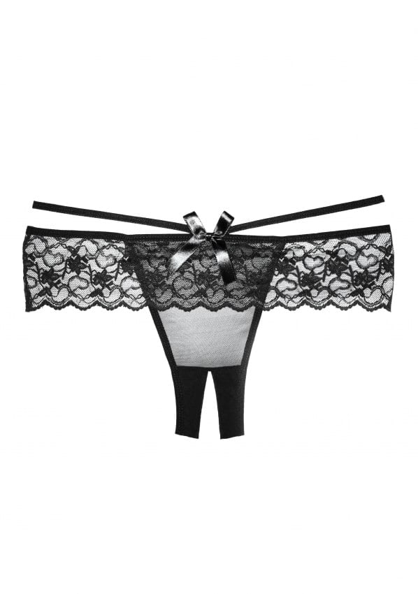 Allure - Angel Slipje met open kruis - Zwart