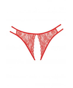 Adore Sweet Honey slip met open kruis - Rood