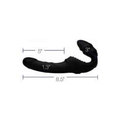 Pro Rider - Vibrerende Siliconen Strapless Strap-On met Afstandsbediening