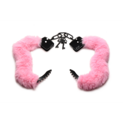 Cuffed in Fur - Furry Handcuffs - Roze
