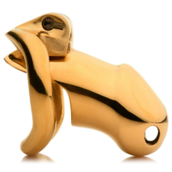 Midas Locking Chastity Cage - 18K Goud Geplateerd - Goud