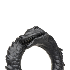 Zwarte Caiman - Silicone Cockring - Zwart