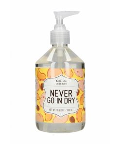 Anaal Glijmiddel - Never Go In Dry 500 ml - Waterbasis