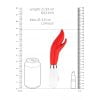 Athos Vibrator met clitoris stimulator - Rood