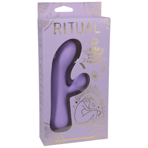Aura Oplaadbare Siliconen Rabbit Vibrator