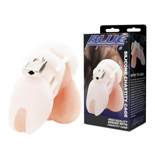 Blueline - Siliconen Chastity Cage