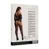 Bodystocking met gekruiste hals en jarretelles